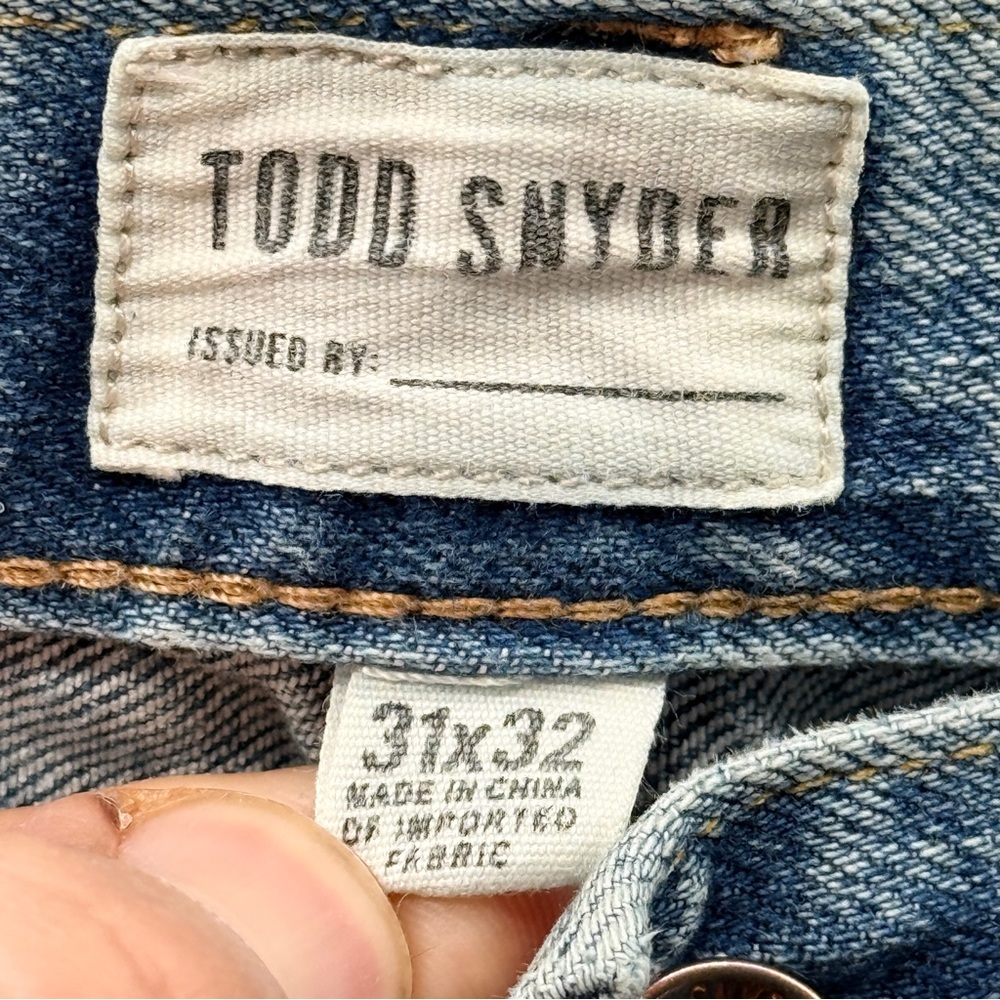 Todd Snyder Straight Fit Selvedge Light Washed Denim Jeans Size Men's 31 x 32 - Picture 2 of 15